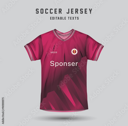 Soccer Jersey design for sublimation