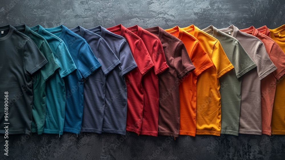 A captivating collection of colored t-shirt templates for men, featuring diverse fabric textures and prints. Each template is displayed individually to highlight its unique style and appeal. A captivating collection of colored t-shirt templates for men, featuring diverse fabric textures and prints. Each template is displayed individually to highlight its unique style and appeal.