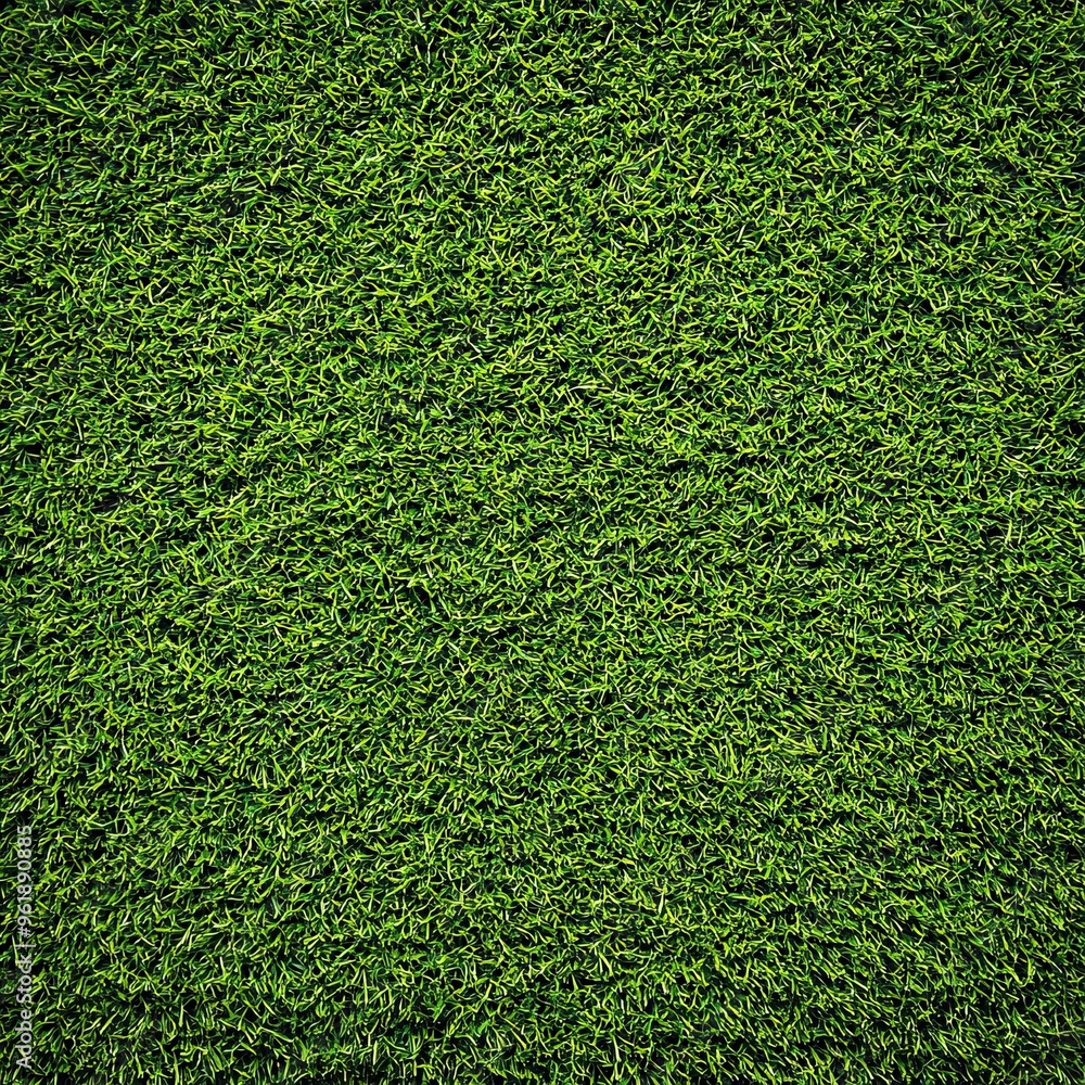 Obraz premium Lush green grass covering a vibrant landscape, perfect for outdoor activities, gardens, or landscaping projects.