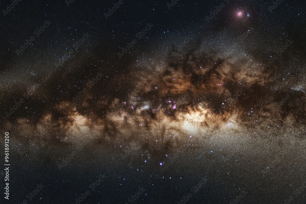 Fototapeta premium Milky Way Galaxy: A Cosmic Tapestry of Stars