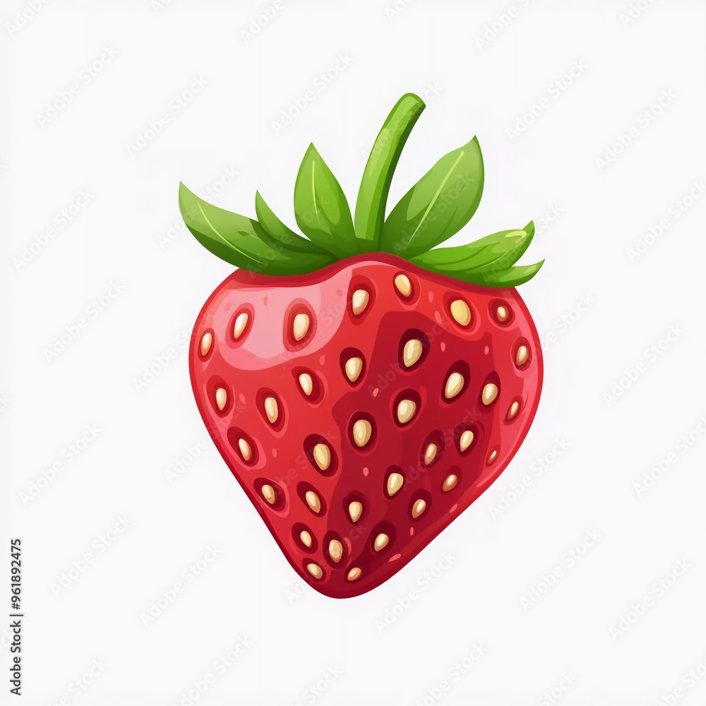 Fototapeta premium Garden strawberry nice icon