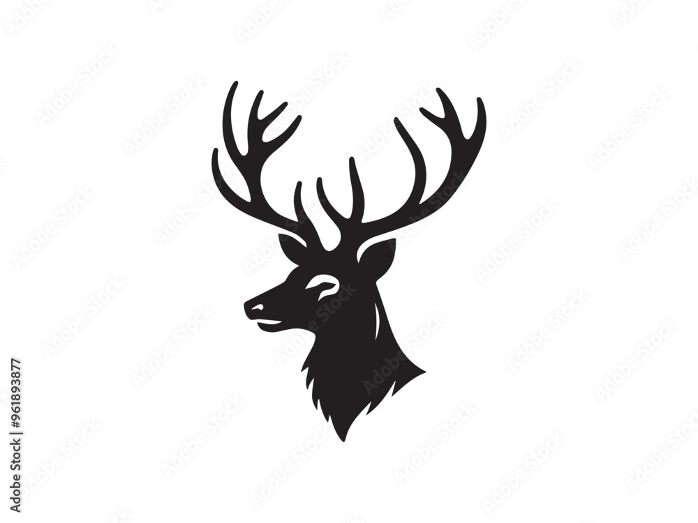 Naklejka premium this is ai jenarated deer head