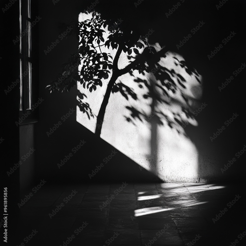 Fototapeta premium Play of Light and Shadows: Dramatic Contrast and Silhouettes in Photography
