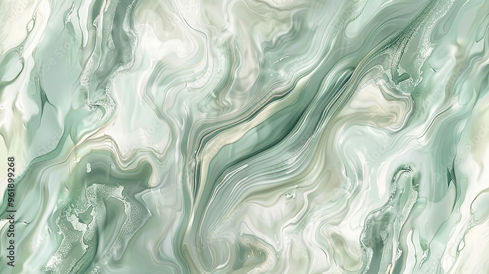 Backdrop with marble textures in muted greens and creams soft luminous glow Backdrop with marble textures in muted greens and creams soft luminous glow