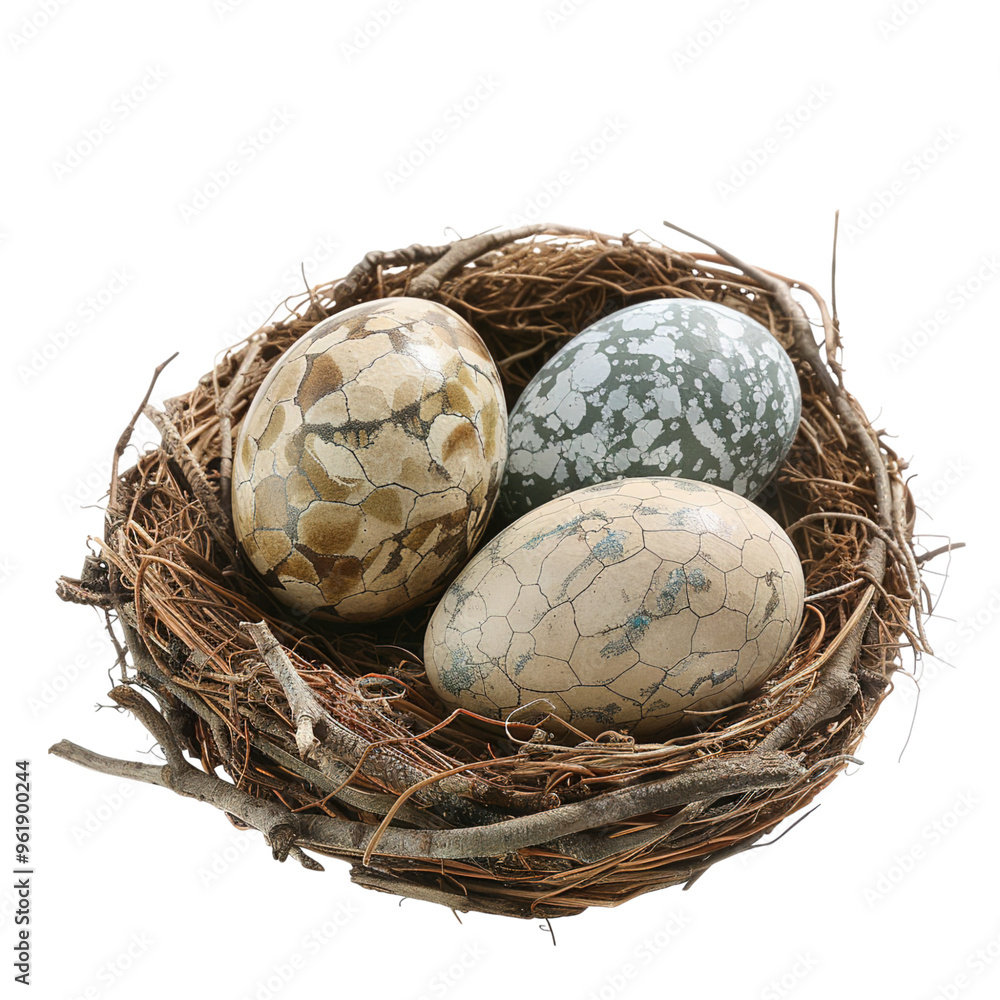 Obraz premium quail eggs in nest