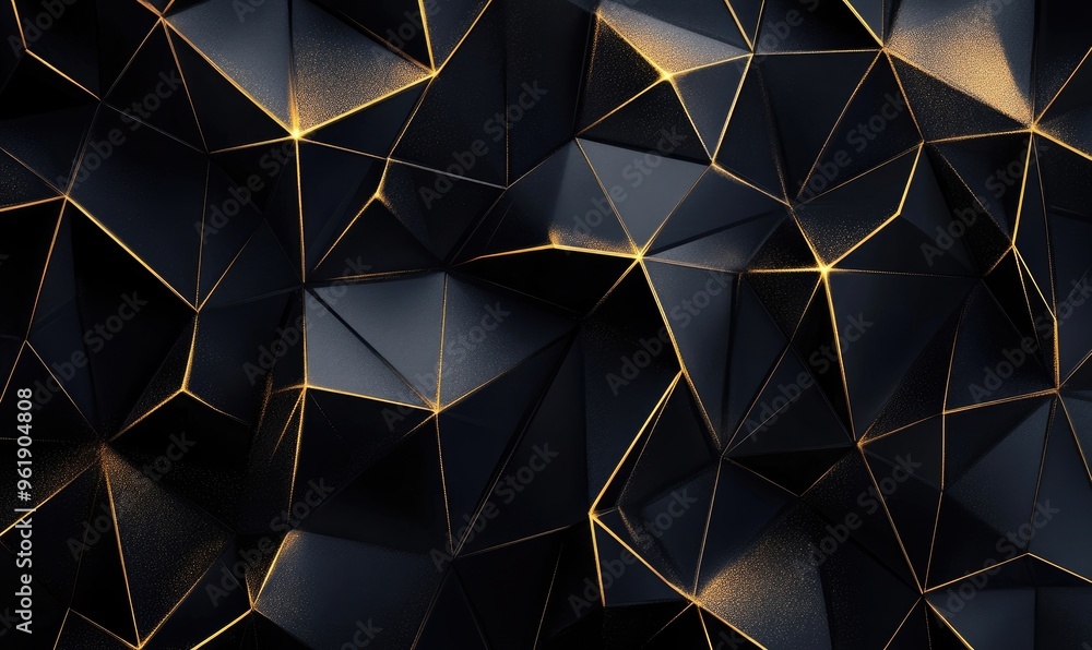 Abstract Geometric Black and Gold Background Abstract Geometric Black and Gold Background
