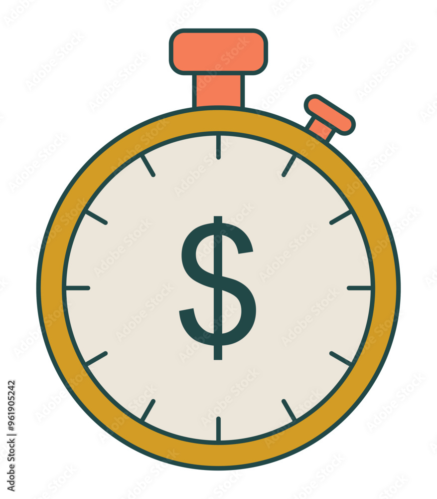 Finance Icon Flat Style Illustration Finance Icon Flat Style Illustration