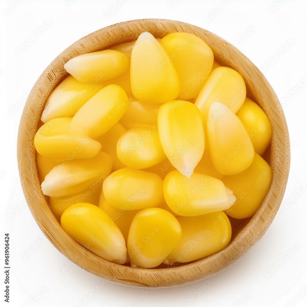 Fototapeta premium Corn Seed isolated on white background, full depth of field