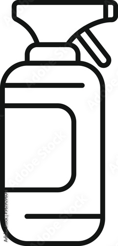 Cleaning spray bottle icon representing cleaning products for sanitizing and disinfecting