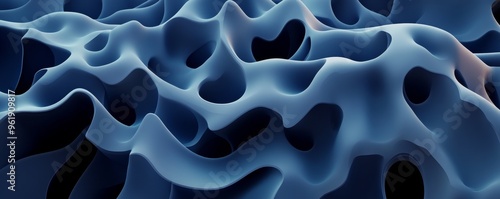 Abstract blue texture resembling fluid waves, perfect for backgrounds or artistic projects.