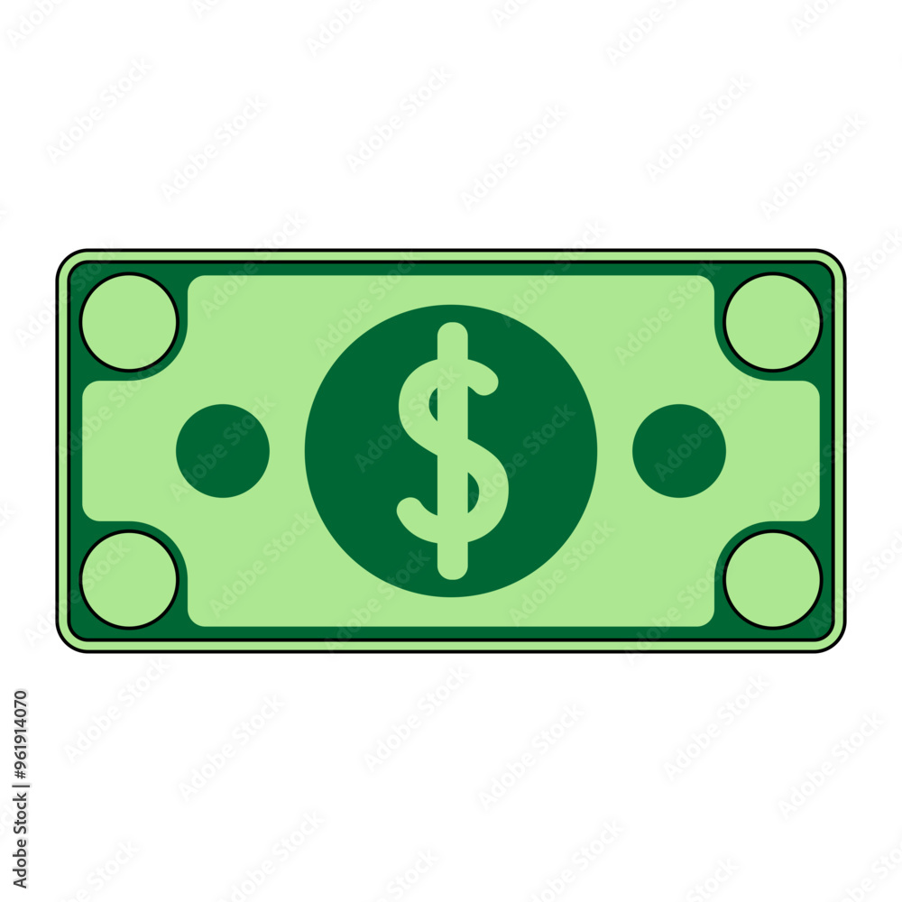 Cash Suitable for icon interface designs and illustrations for finance themes