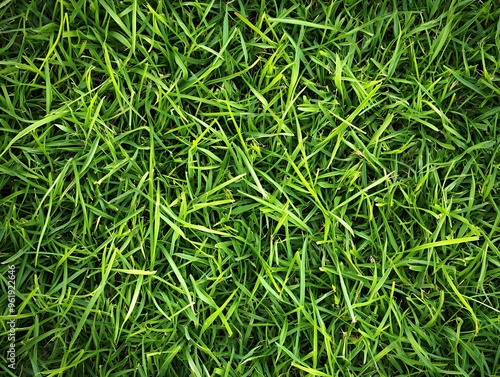 Green Grass Blades Up Close