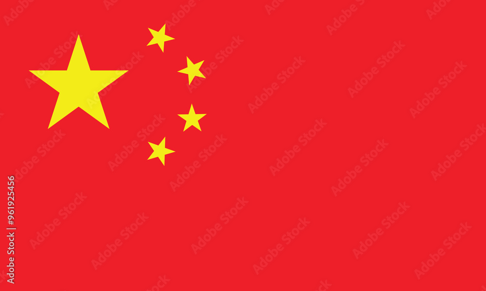 Flags of China. Flat element design. National Flag. Flags of China. Flat element design. National Flag.
