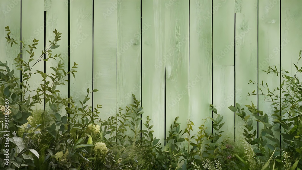 Light green wooden background with vertical planks Light green wooden background with vertical planks