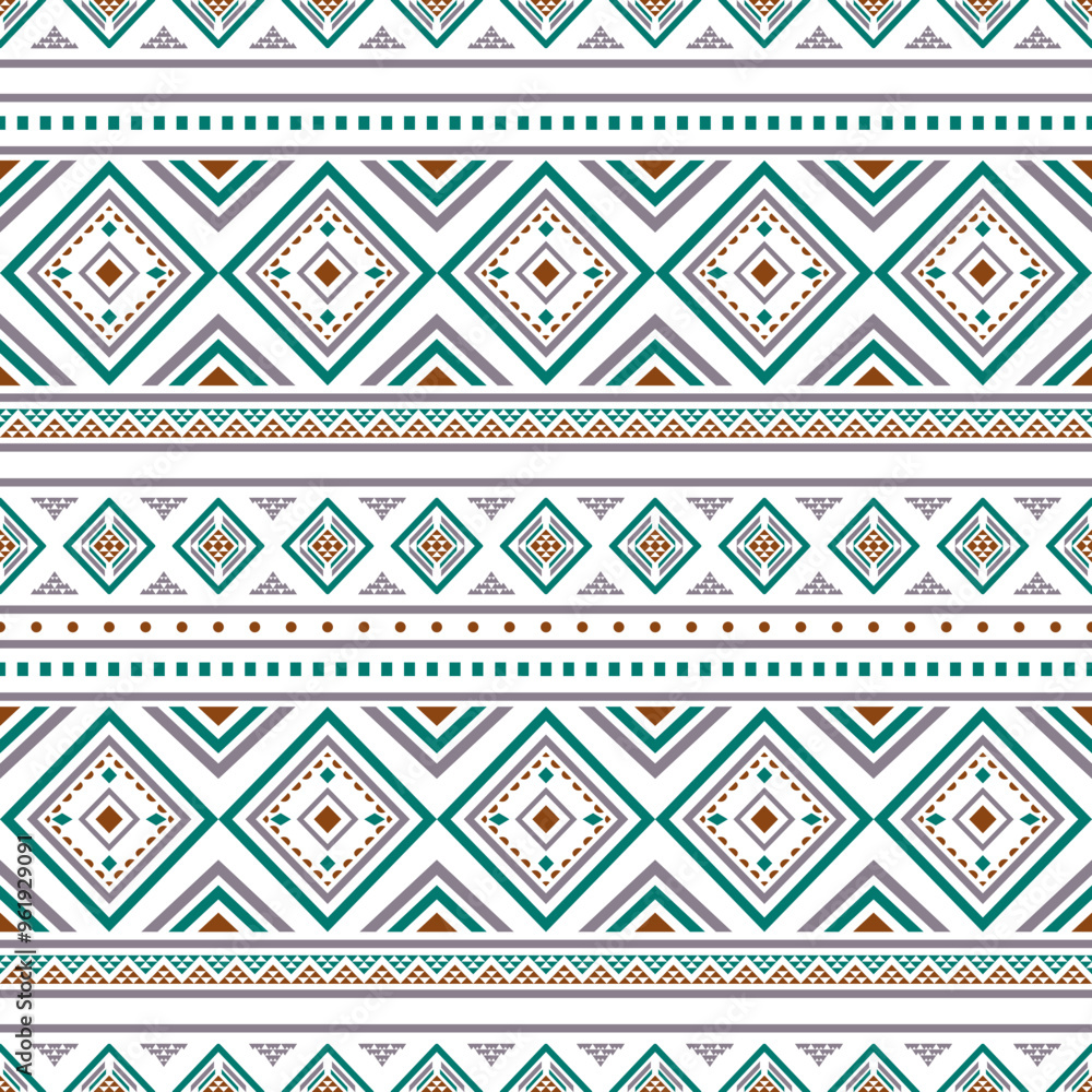 Ancient echoes Aztec geometric seamless patterns southwest Navajo Native American tribal ethnic colorful for textile printing Ancient echoes Aztec geometric seamless patterns southwest Navajo Native American tribal ethnic colorful for textile printing