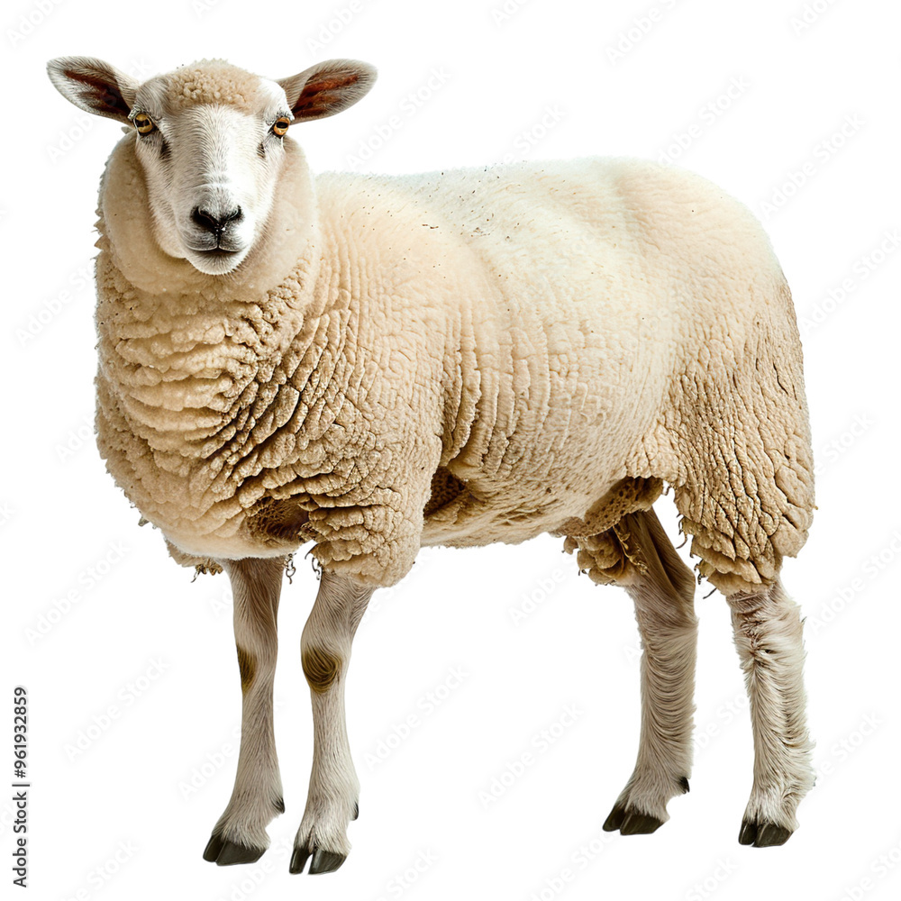 Fototapeta premium sheep isolated on white