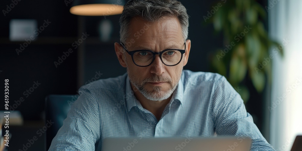 Businessman in Office Businessman in Office