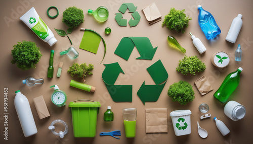 Presentation of ecologically and environmentally compatible products that can be recycled, reused and reprocessed in a circular economy to conserve resources