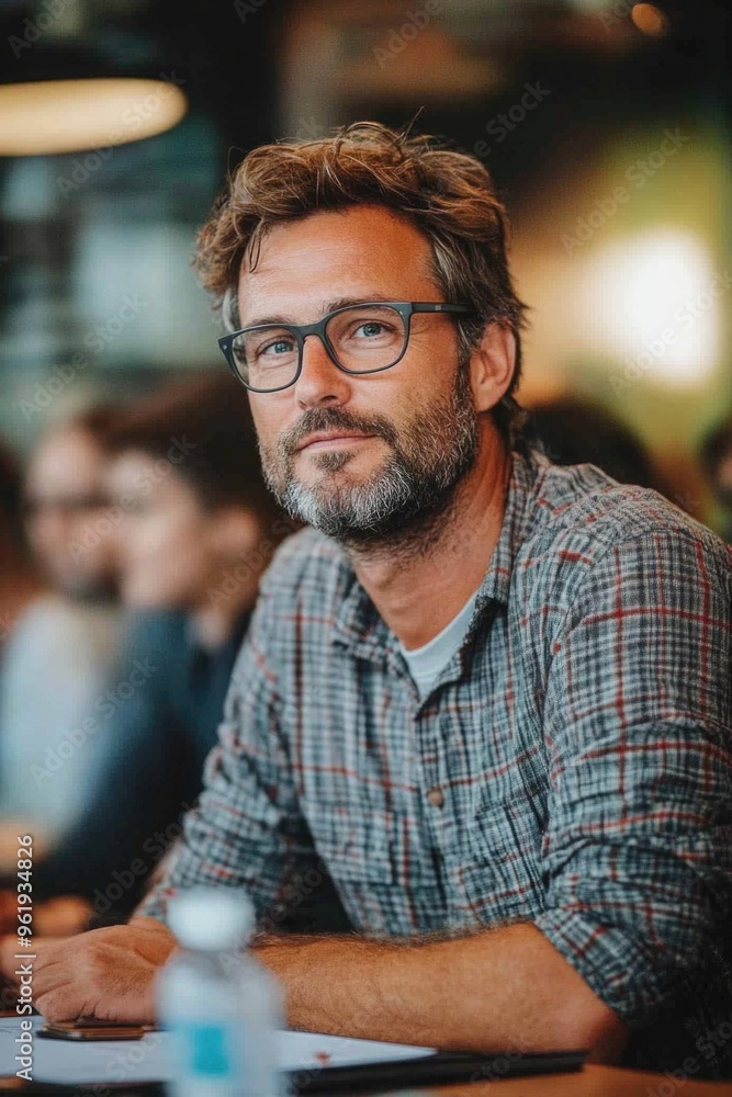 A man wearing glasses A man wearing glasses