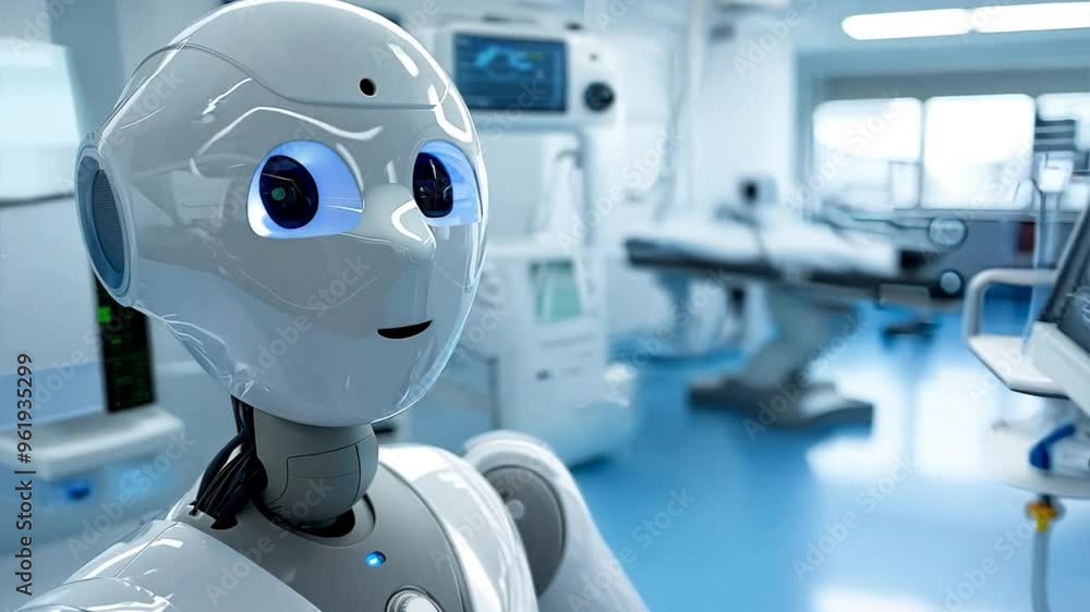AI Medical Assistant in Modern Hospital Setting AI Medical Assistant in Modern Hospital Setting