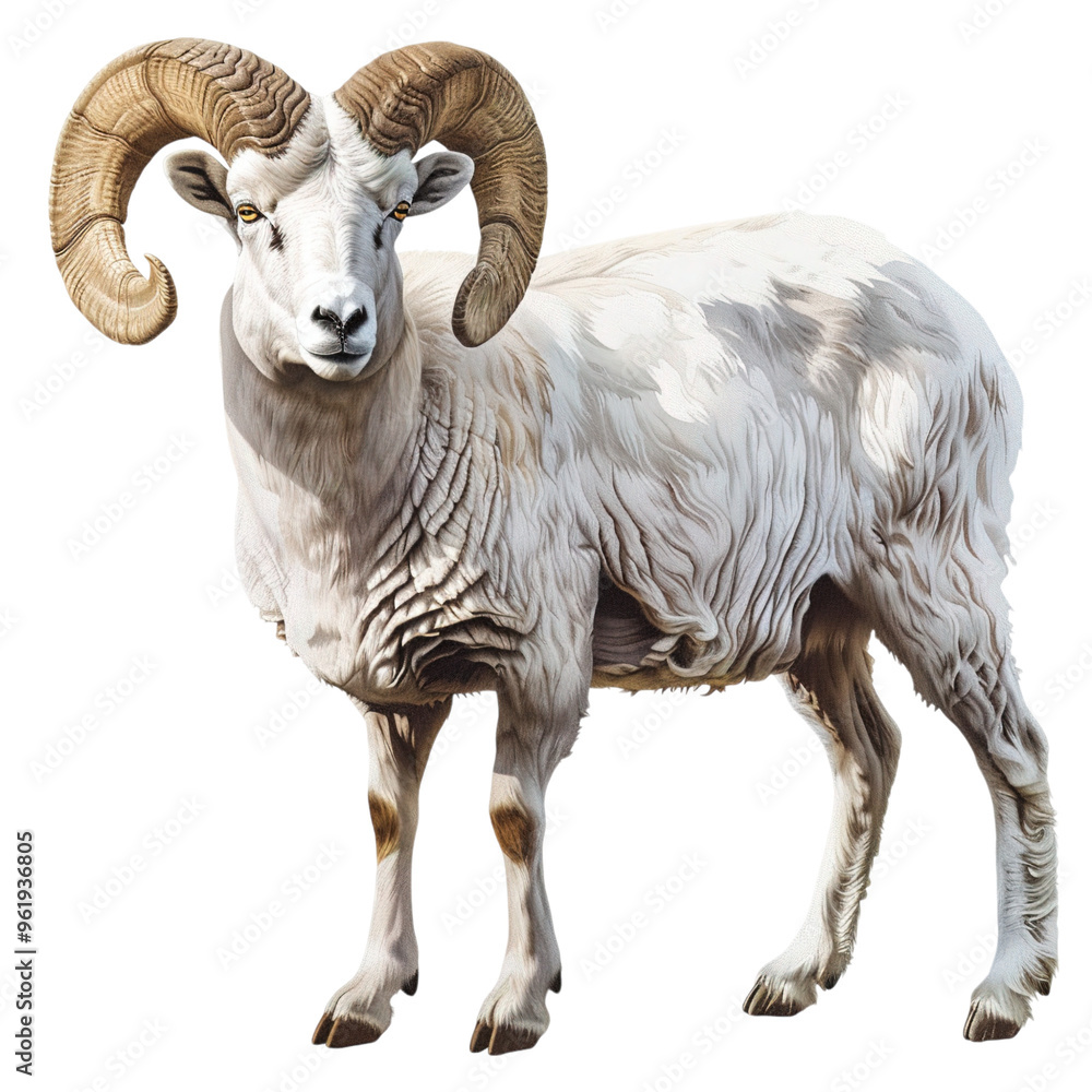 Obraz premium mountain goat isolated on white