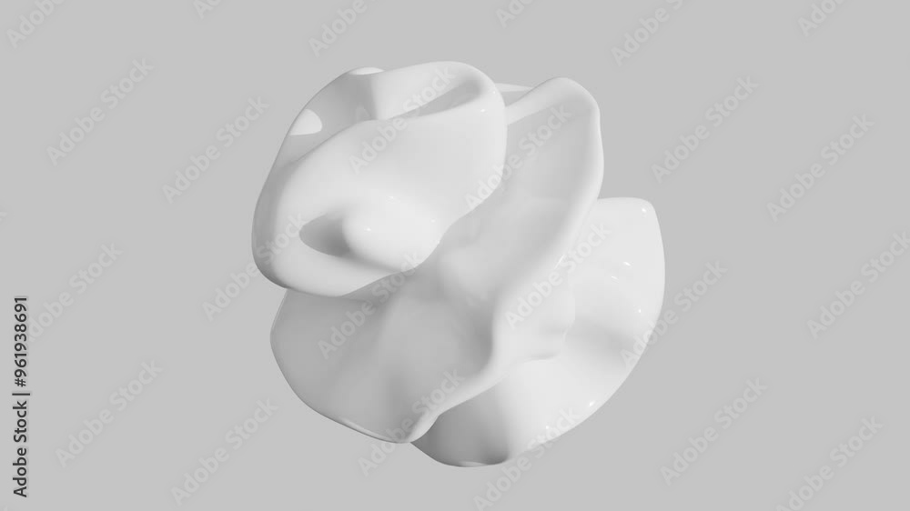 White, soft, fluffy, abstract blob liquid abstract motion object background. White, soft, fluffy, abstract blob liquid abstract motion object background.
