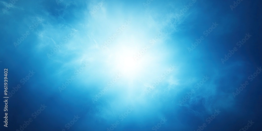 Bright White Light Shining Through Blue Sky with White Clouds Bright White Light Shining Through Blue Sky with White Clouds