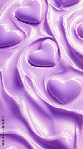 Heart purple love shape pattern seamless cute with shine light effect and soft background