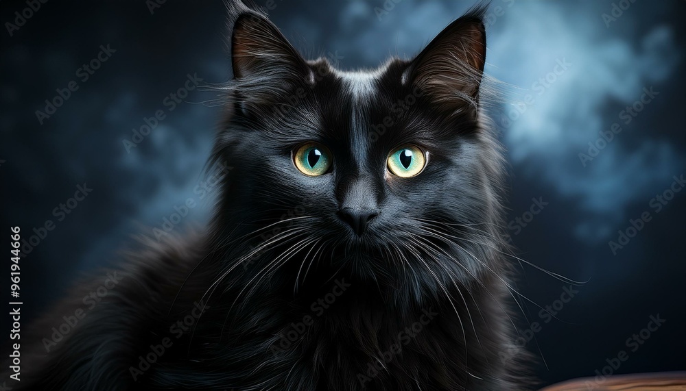 black cat portrait black cat portrait