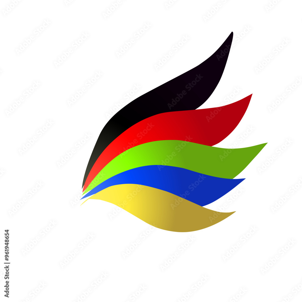 Obraz premium abstract colorful rainbow