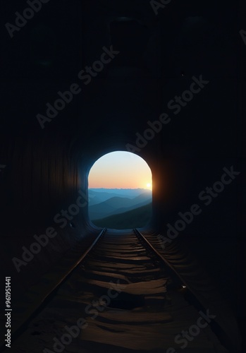 A dark cave with a small, bright opening at the far end, symbolizing the hope of finding the way out of a difficult situation