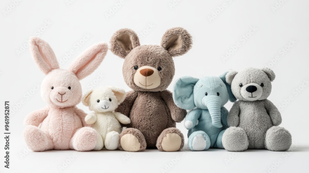 Group of Plush Toys. Group of Plush Toys.