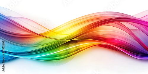 a dynamic and colorful abstract spiral waves