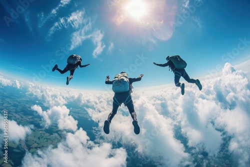 Wallpaper Mural Team skydiving Torontodigital.ca