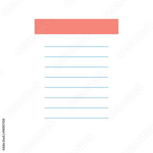 lined note paper