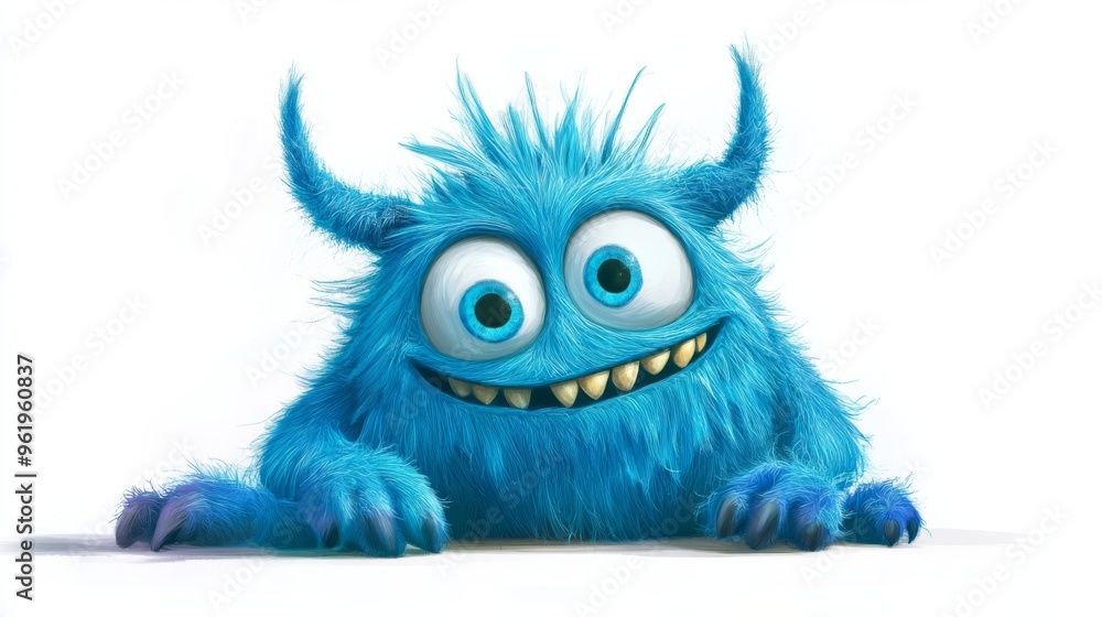 Cute Monster with Big Eyes Cute Monster with Big Eyes