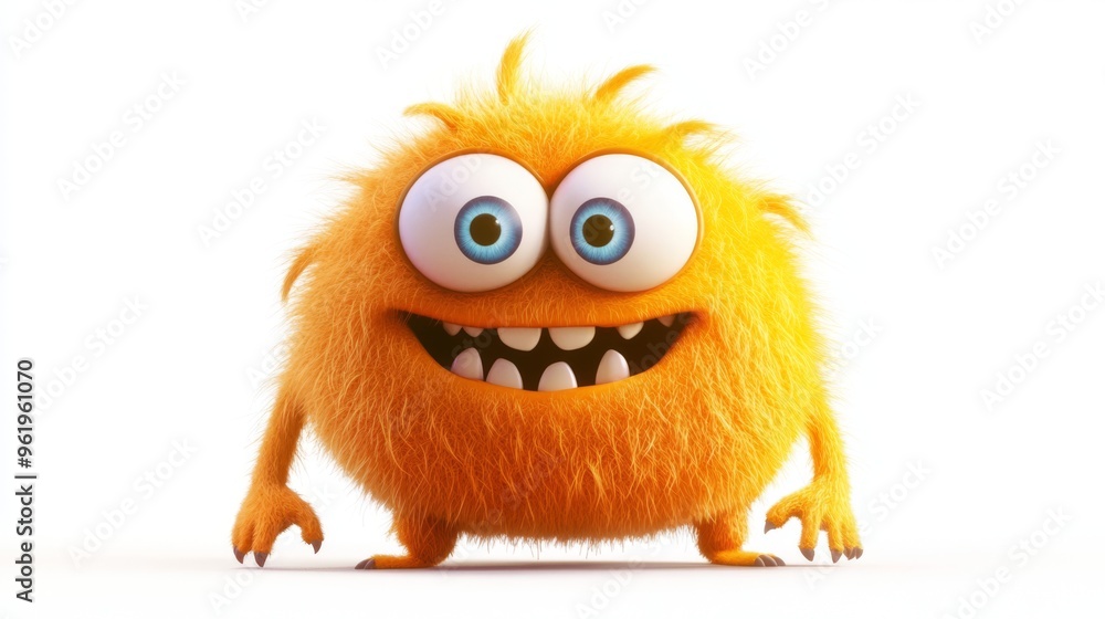 Cute Monster with Big Eyes Cute Monster with Big Eyes