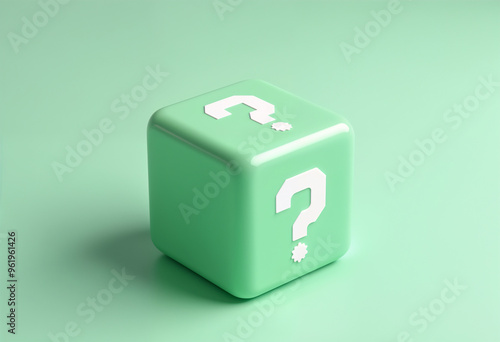 question mark cube