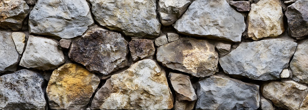 49. Natural stone wall with rough, varied textures 49. Natural stone wall with rough, varied textures