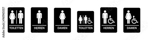 Toilettenschilder
