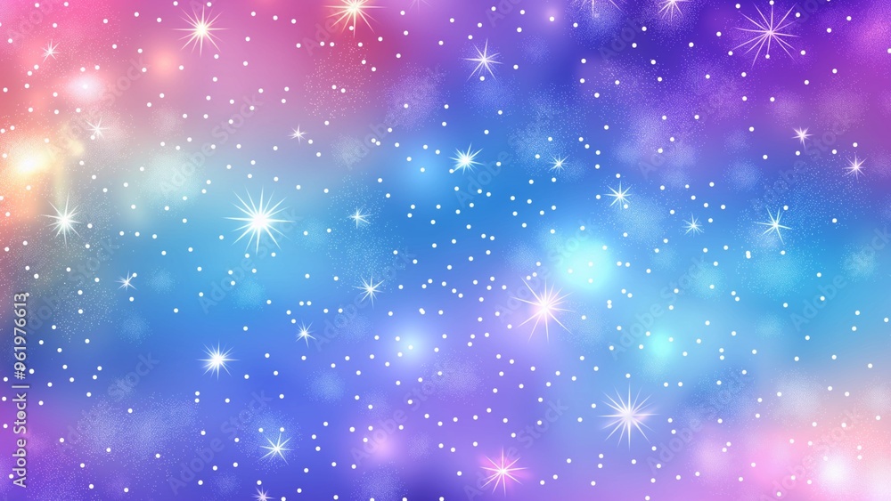 Rainbow pastel background with stars Rainbow pastel background with stars