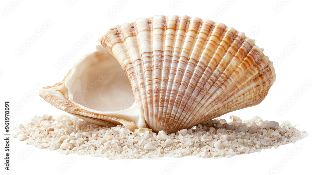 Sea shell isolated on transparent or white background Sea shell isolated on transparent or white background