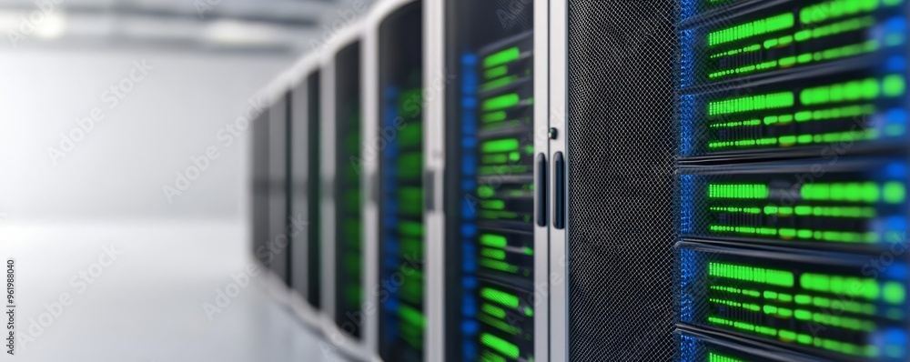 Cryptocurrency Server Room, bitcoin mining farm, digital assets storage, cooling systems, high-tech machinery, green and blue accents Cryptocurrency Server Room, bitcoin mining farm, digital assets storage, cooling systems, high-tech machinery, green and blue accents