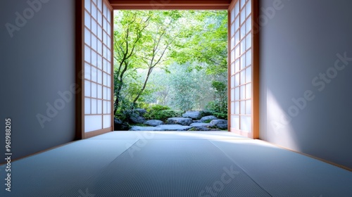 Symmetry and the Use of Natural Light in Traditional Japanese Architecture, Examine how symmetry in window and door placement.