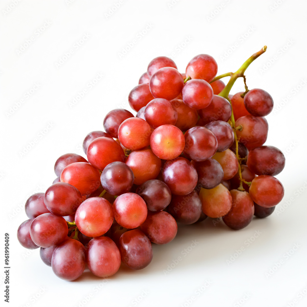 Bunch of black and red grapes ripe and ready to wine fresh from the vineyard isolated in white background Bunch of black and red grapes ripe and ready to wine fresh from the vineyard isolated in white background