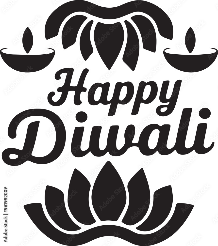Obraz premium a happy Diwali design