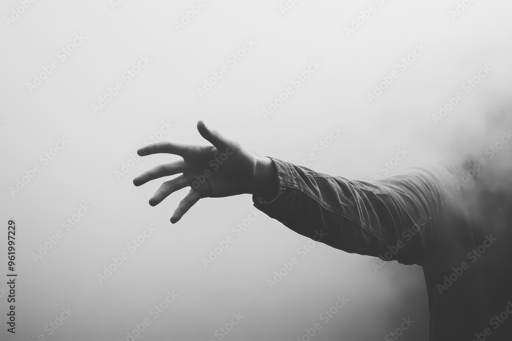 Fototapeta premium A Hand Reaching Out from the Mist