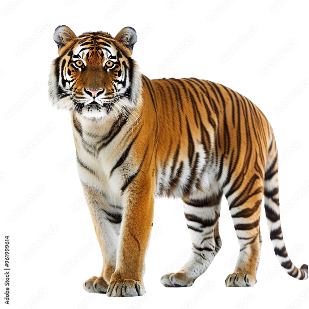 Obraz premium tiger isolated on white background