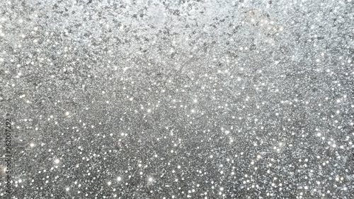 Shimmering silver glitter texture with bright sparkles