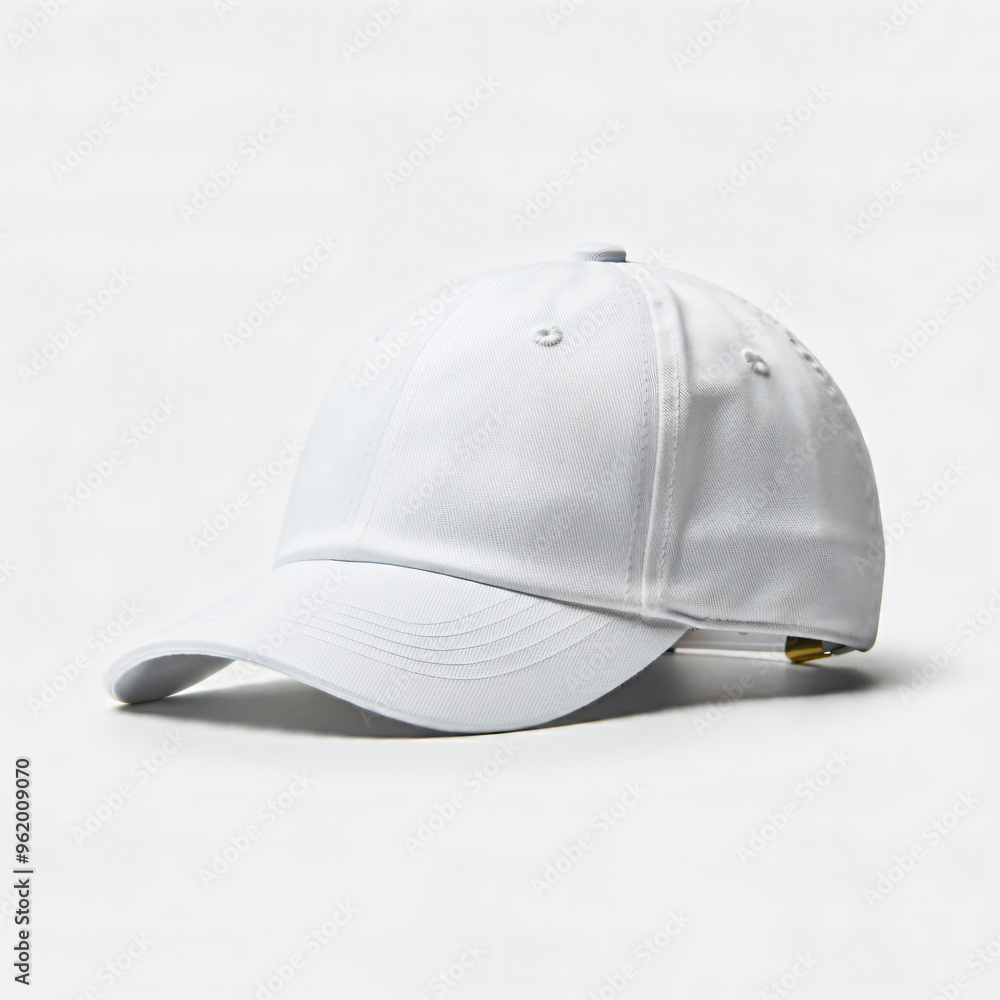 White classical cap design blank hat design for mock up baseball hat isolated in white background White classical cap design blank hat design for mock up baseball hat isolated in white background